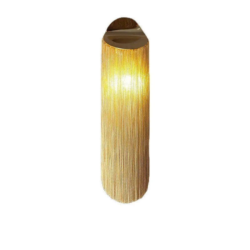 Personalized wall lamp, post-modern designer, simple living room, bedroom, corridor, creative fringed wall lamp