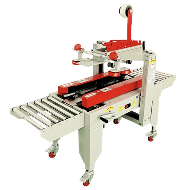 Automatic case carton box erecting  strapping cardboard machines fully automatic strapping machine Sealing machine