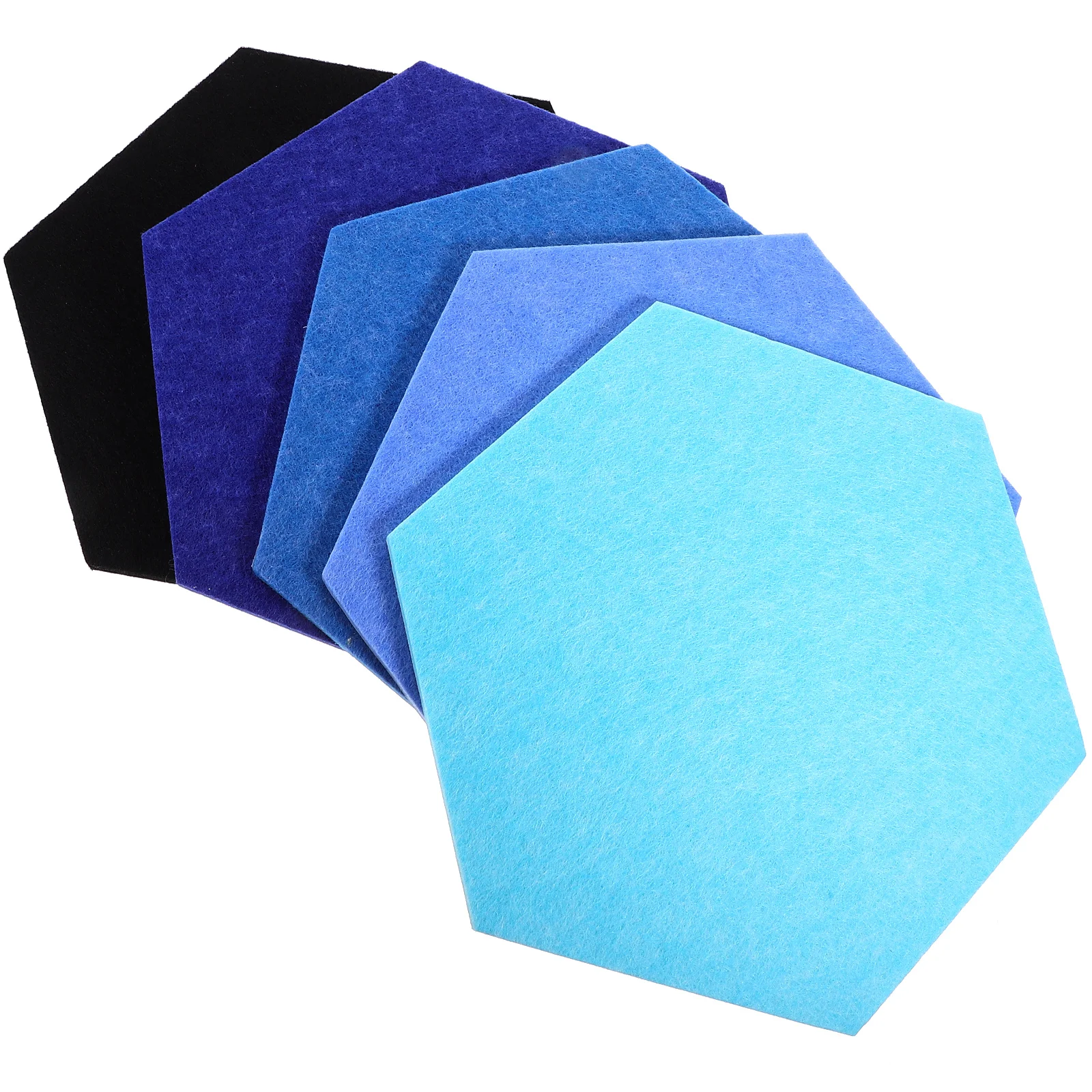 

5pcs Adhesive Display Board Felt Bulletin 26x30x34x35 Blue Photo Memo Office School Notice Announcement Decorative Wall Tiles