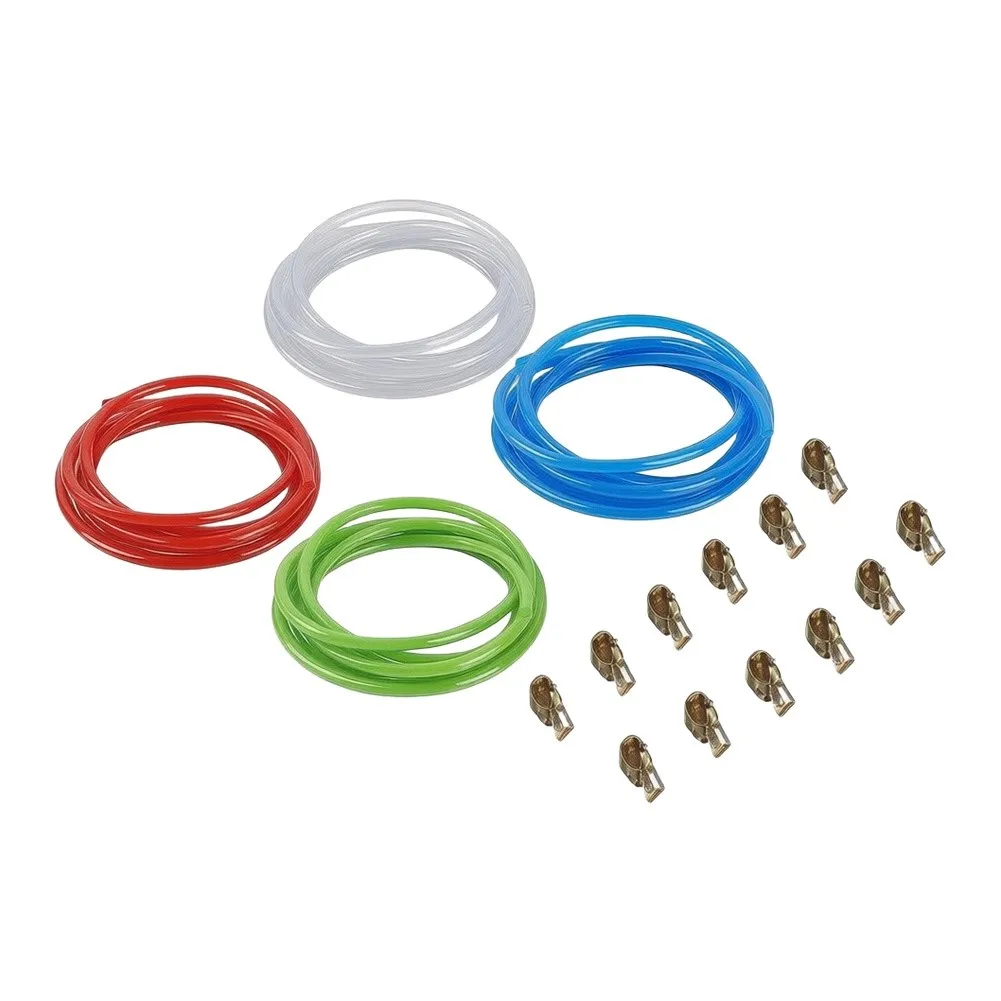 Fuel Hose Kit 4 Fuel Hoses 1 Meter Each 12* Clamps Replacement For Motorcycles And Cars Fuel Hose Kit
