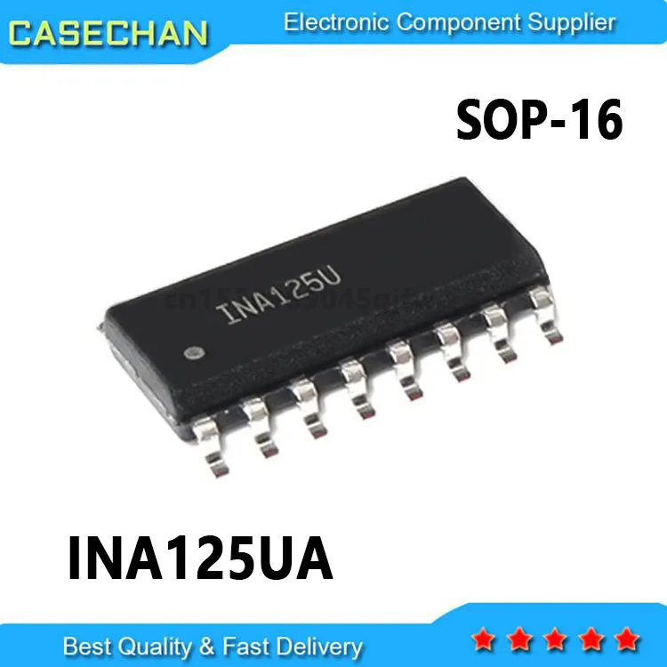 5pcs   INA125 INA125U INA125UA SOP-16 