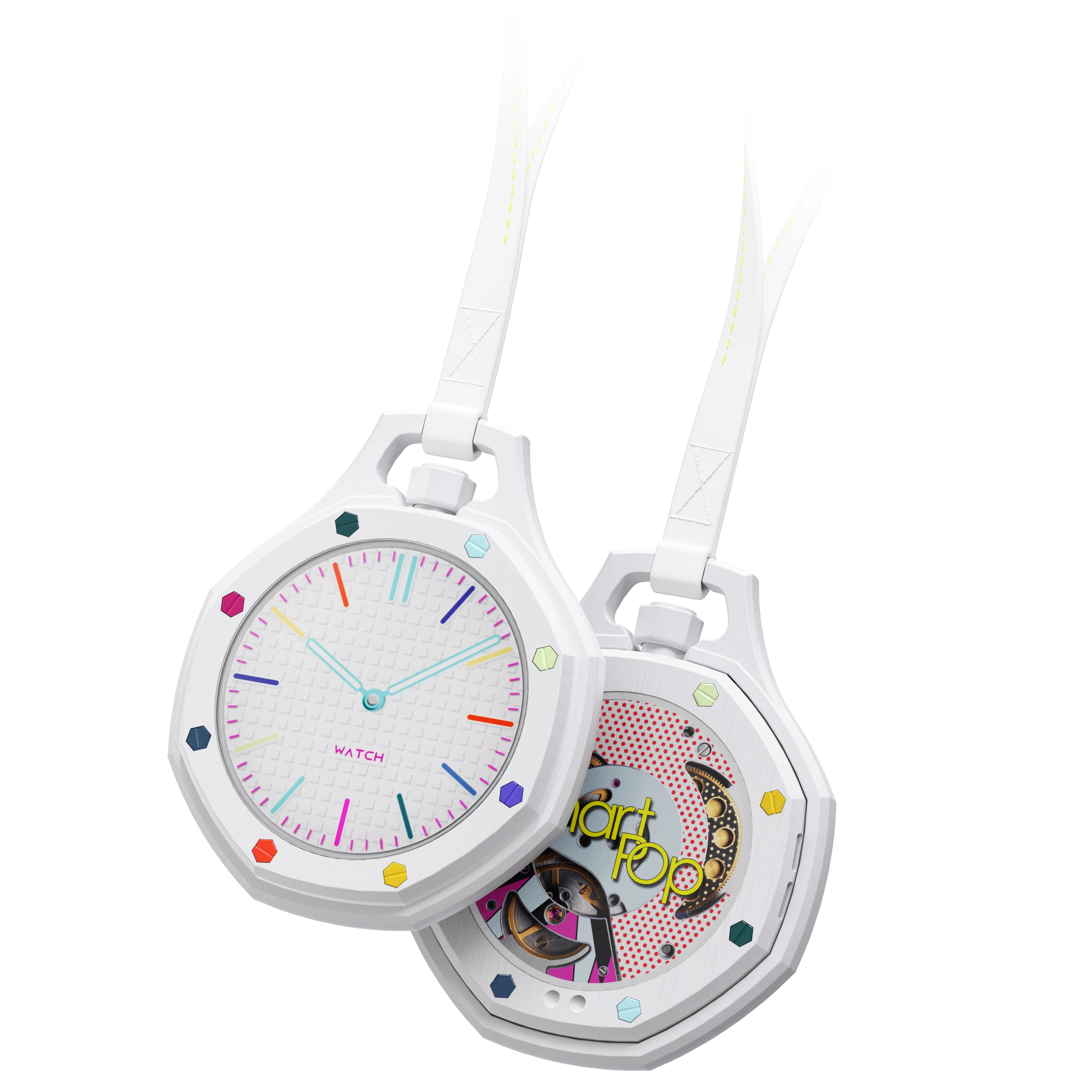 Vibrant Pocket Smart POP Watch With Laryard Wear It Your Way E-Badge Royal Pop Smartwatch Endless Ways to Wear view 6
