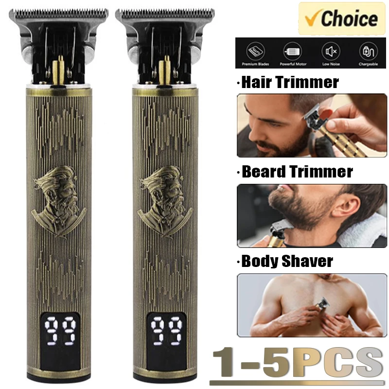 Professional Hair Cutting Machine Wireless Electric Hair Trimmer Digital Display Hair Clipper Men Beard Shaver Barber For Men