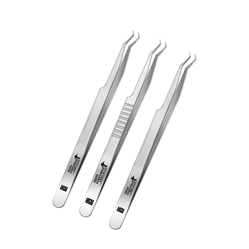 Pinzas de alambre volador de precisión, 1 pieza, acero inoxidable no magnético, extra afiladas, para mano, para extensión de pestañas