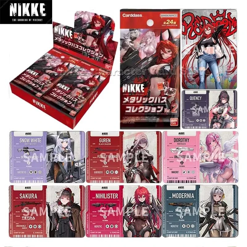 

Hot NIKKE Ver.2 Card Pack — фирменные фольги Goddess of Victory с 12 голосовыми акторами UA18BT Reprint 30M DL TCG Collection