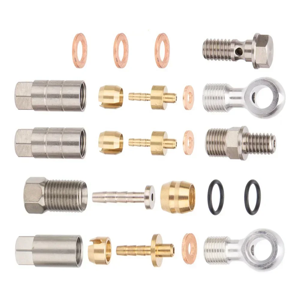 AliExpress NONE SPORTFUNSF Bike Hydraulic Disc Brake Banjo Connector Kit Mrtal For BH90 For-SRAM For Hope For Road AVID Bicycle Parts NEW