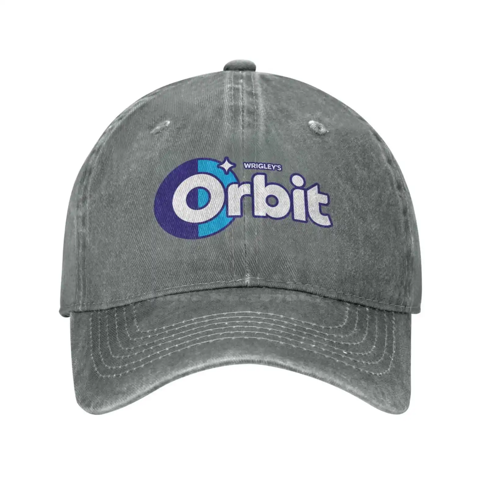 Orbit Logo Druck Grafik lässig Denim Kappe Strick mütze Baseball mütze