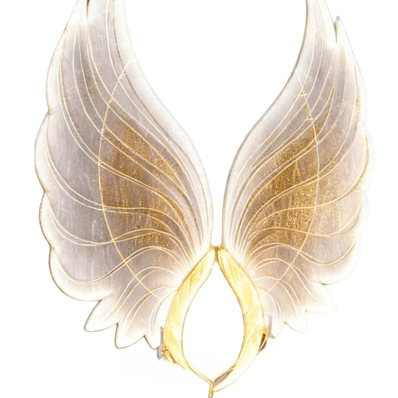 Angel wings luminous road guide colorful plug-in wedding scene arrangement props light luxury wedding hall arrangement props