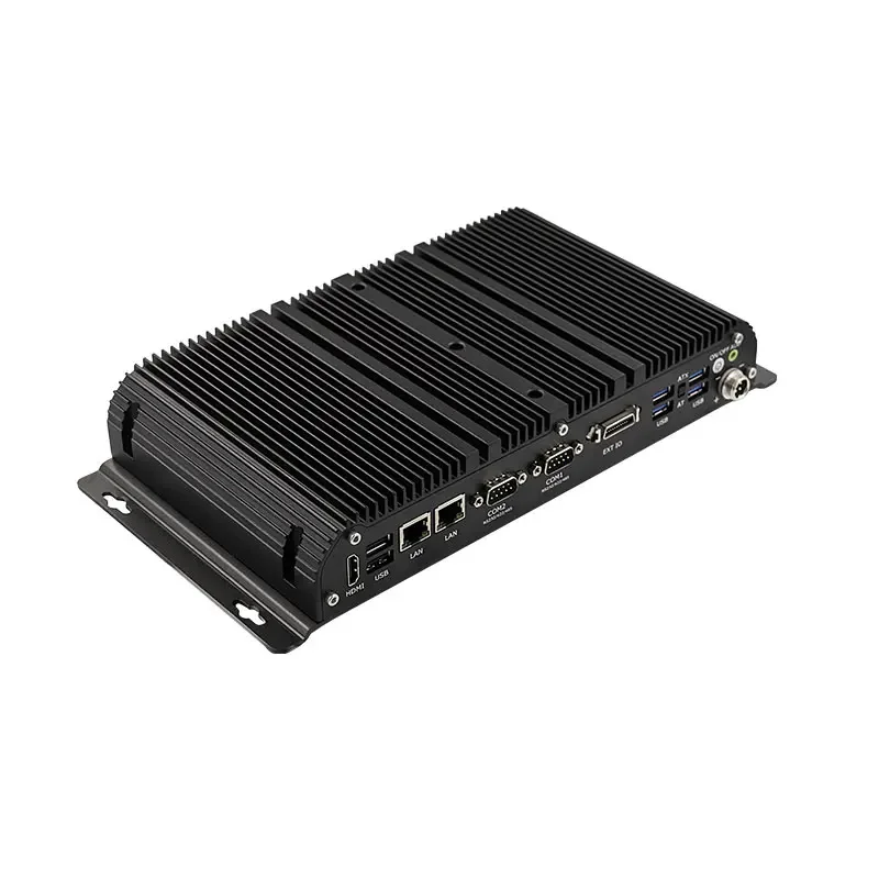 Custodia in alluminio Fanless Industrial ITX Mini PC i5-10210U Quad Core 8 Thread Computer desktop Sistema Barebone Linux