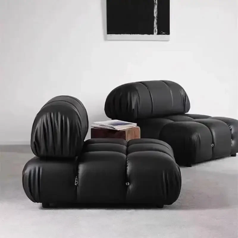 

Entertainment Armrest Minimalistic Sofa Water Proof Nordic Bed Puffs Sofas Living Room Lazy Comfortable Divano Trendy Furniture