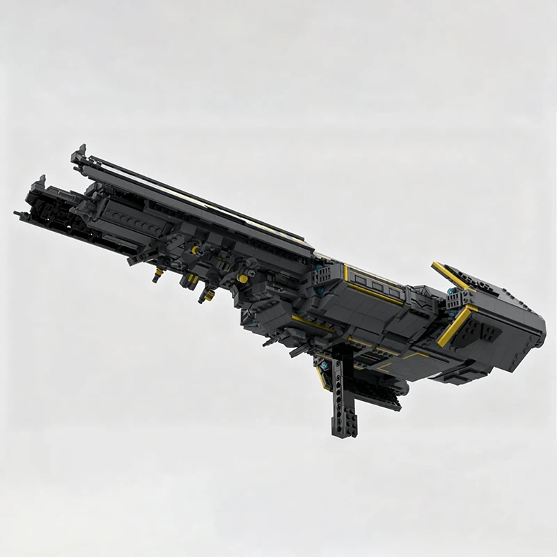 Exquisite new product MOC building block sci-fi model Hell Stalker 2 super destroyer technology modular children's toy DIY set
