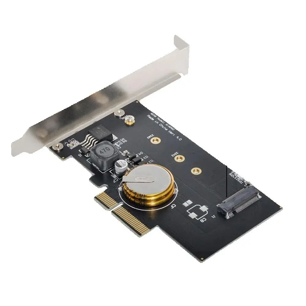 PCI-E 3.0 X4 To M.2 NGFF M Key SSD Nvme Card Adapter PCI Express With Power Failure Protection 4.0F Super Capacitor