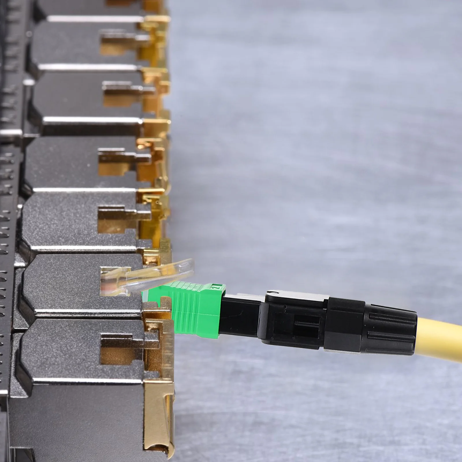 

10 pcs Single Mode Fiber Connector Quick Assembly No Epoxy Low Loss Fiber Optic Coupler Network Equipment Adapter