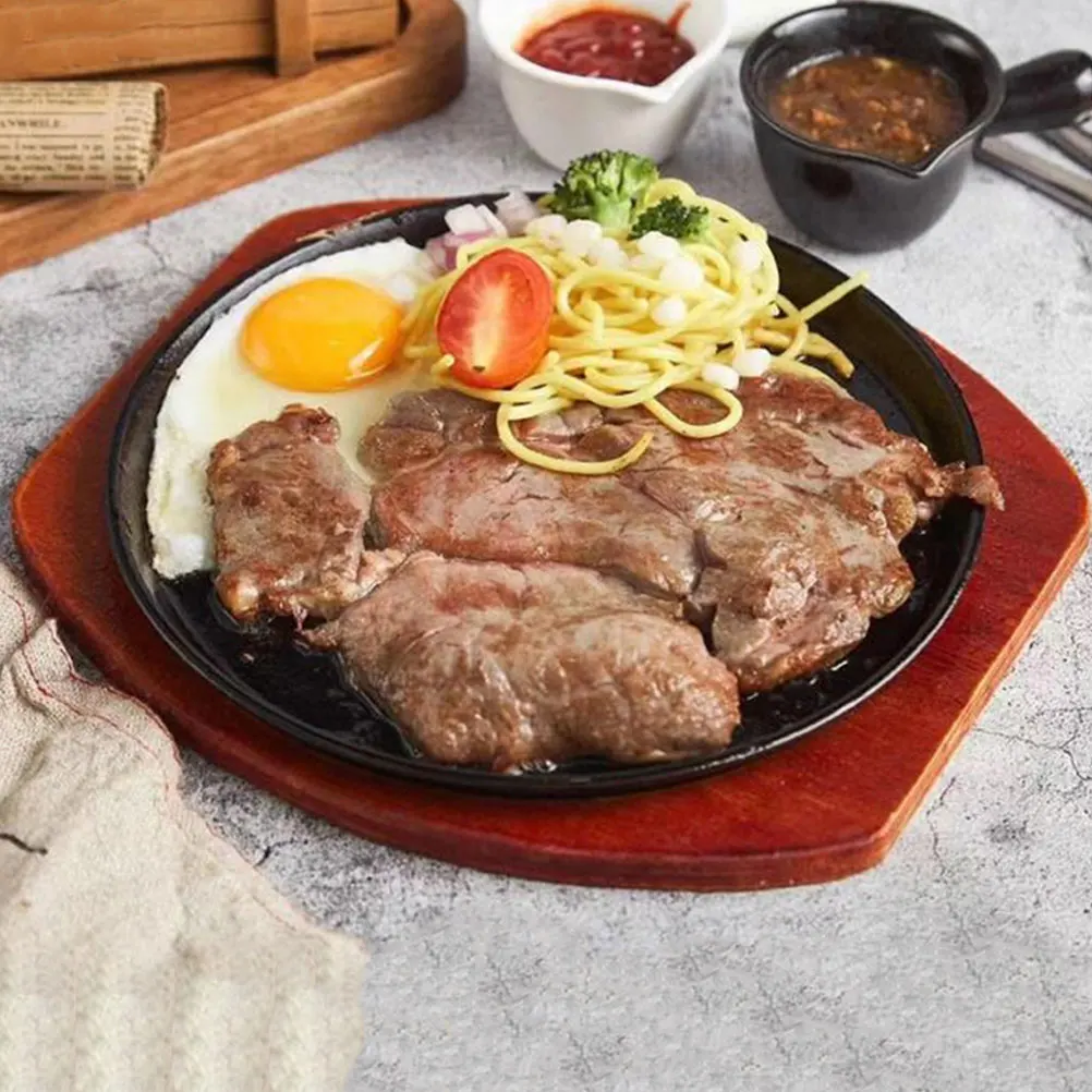 

Thickened Round Wooden Pot Mat Heat Insulation Pad For Casserole Stone Bowl Kitchen Tableware Protector Holder