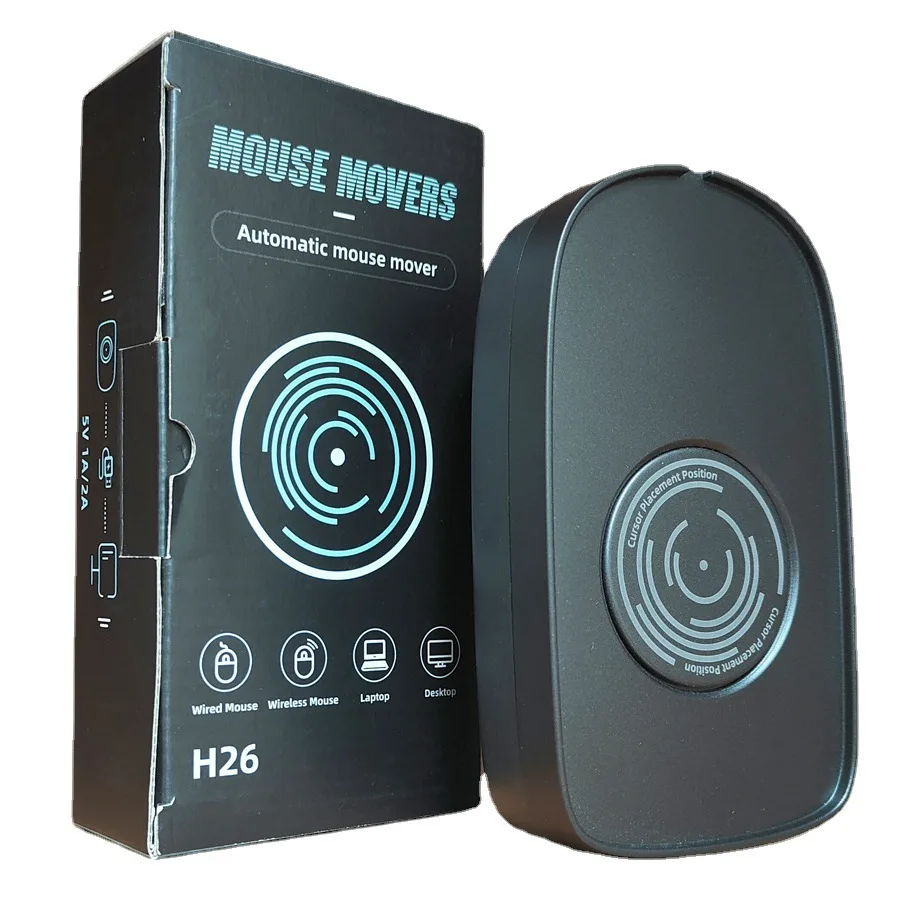 

Undetectable Mouse Jiggler with Power Adapter Switch Virtual Mouse Mover Simulator Driver-Free Mouse Movement Simulation Prevent