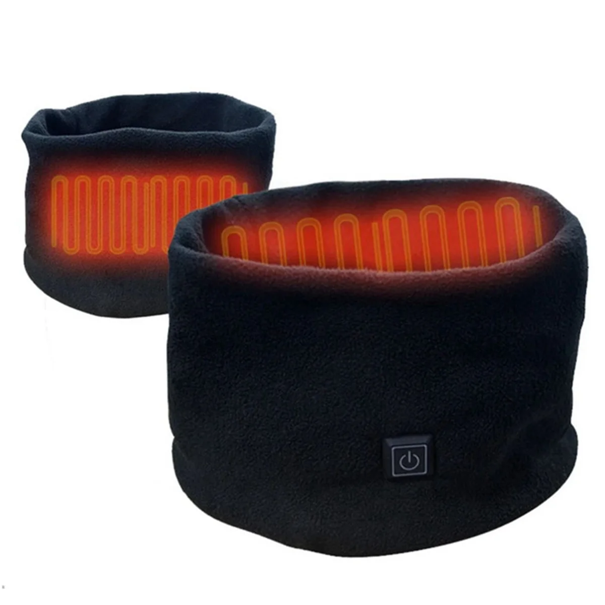 Sciarpa invernale riscaldata elettrica avvolgente scaldacollo ricaricabile USB sciarpa in pile con regolazione a 3 velocità per ciclismo sci XQ