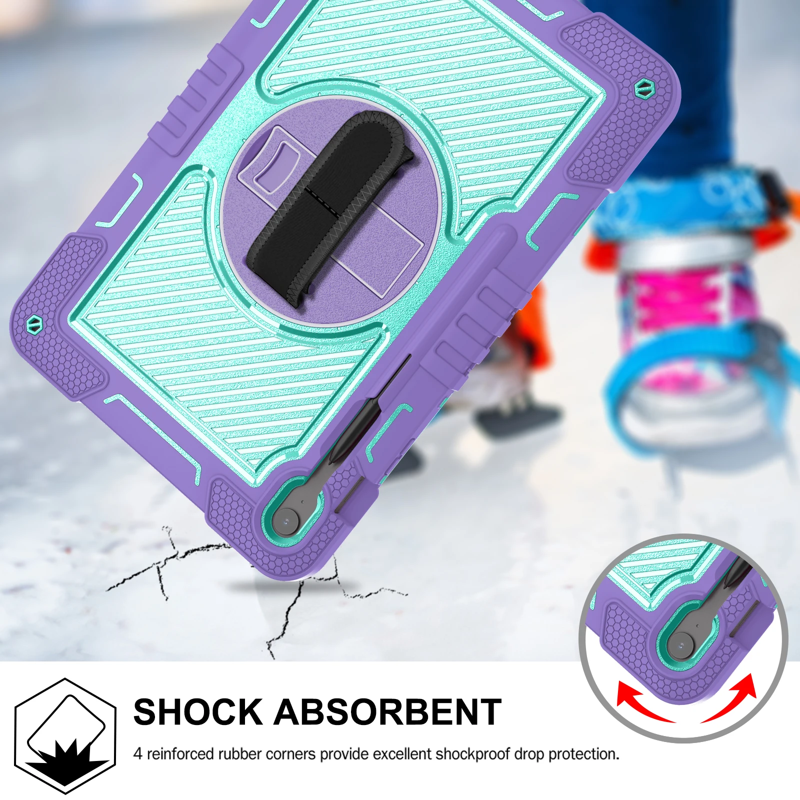 Kids Armor Case for Samsung Galaxy S10 FE Plus 13.1 Inch SM-X620 SM-X626B Heavy Shockproof Tablet Funda S10 FE + 13.1