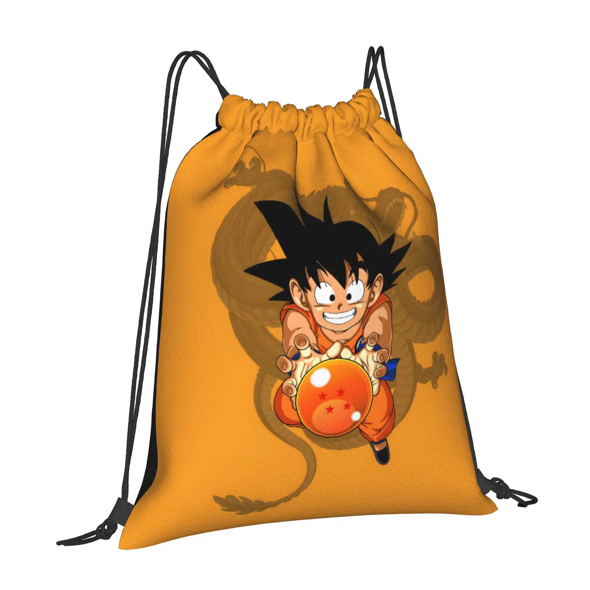 1 pc DRAGON BALL  Print Drawstring Bags Men Women Storage Backpack Teenager Travel Bag