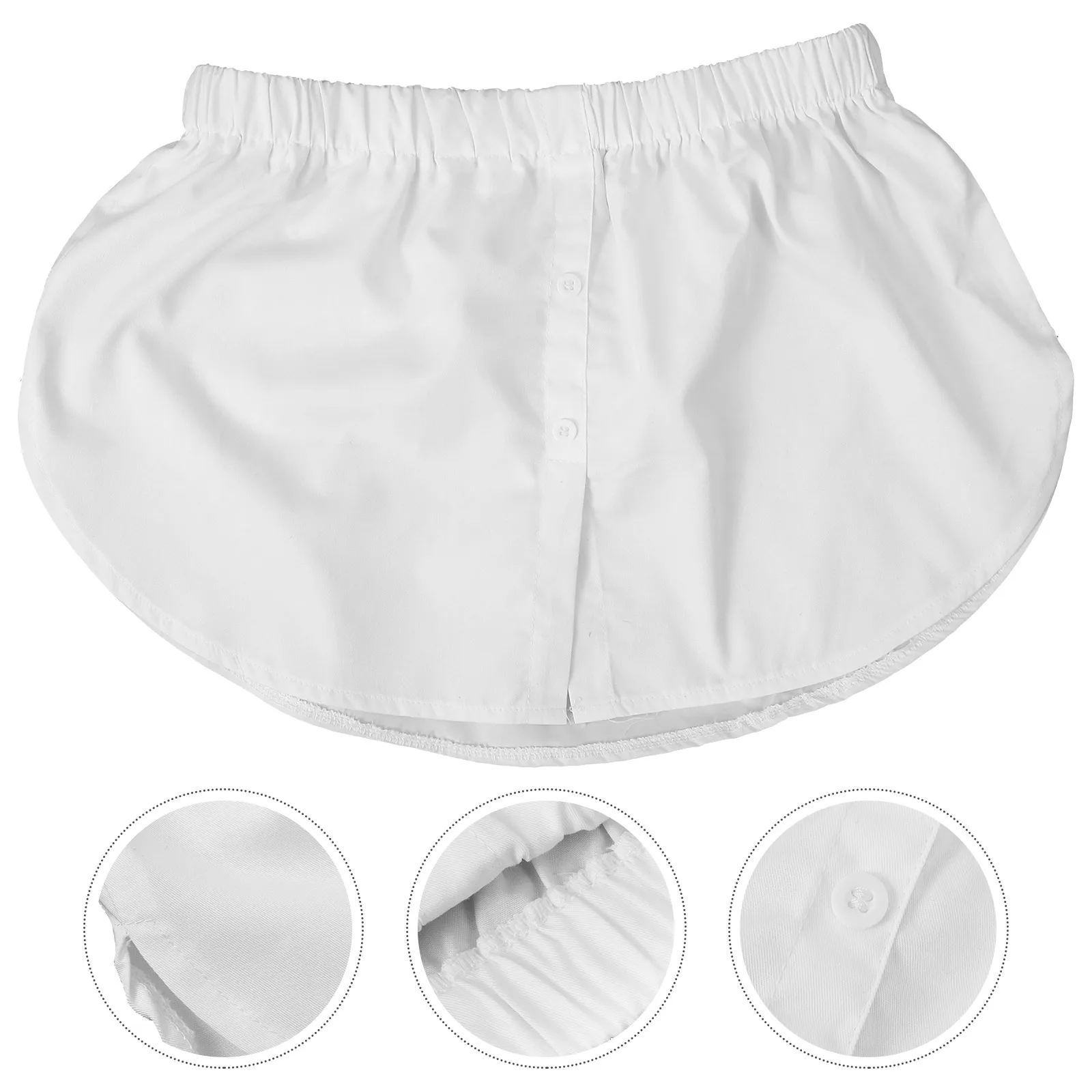 

1 шт., женское шифоновое платье-удлинитель с искусственным нижним размером, эластичное, с высокой талией, половиной длины, элегантный шикарный стиль, мягкие женские полудлинные