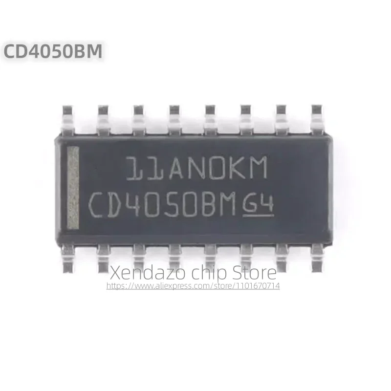 10pcs/lot CD4050BDR CD4050BM SOP-16 package Original genuine Six channel same direction buffer chip