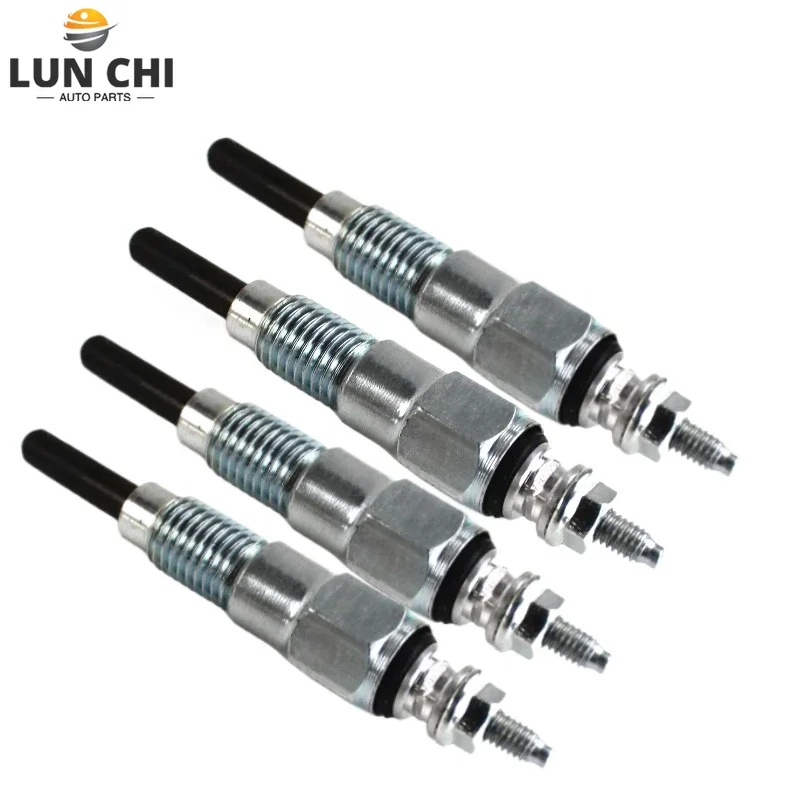 OEM 119717-77800 4PCS Glow Plug For Komatsu 2D70E 3D76E 4D92E 4D94LE 4D98E Yanmar 4TNE92 4TNE98 4TNV76 3YM30 3TN75 3TN66 3TN82