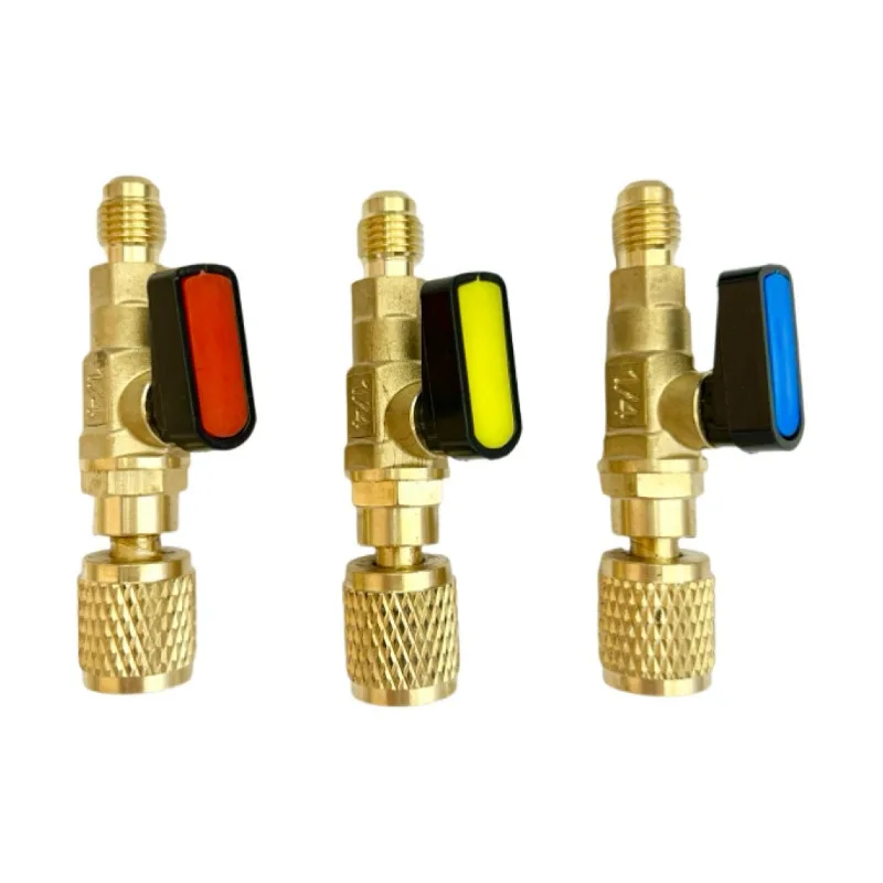 

YWDZ-3 шт./компл. латунь R410A, прямые шаровые краны с хладагентом, шланги для зарядки переменного тока, латунь, 1/4 дюйма, штекер до 1/4 дюйма/5/16 дюйма, гнездо