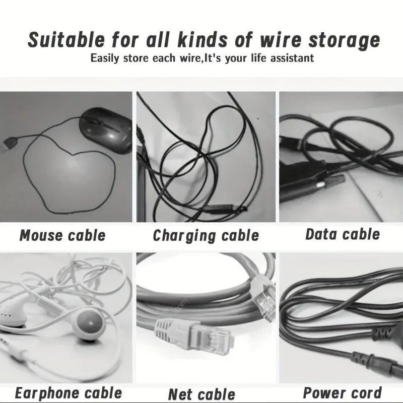 Magic Cable Straps - Reusable 2-Color Silicone Ties for Neat Wires