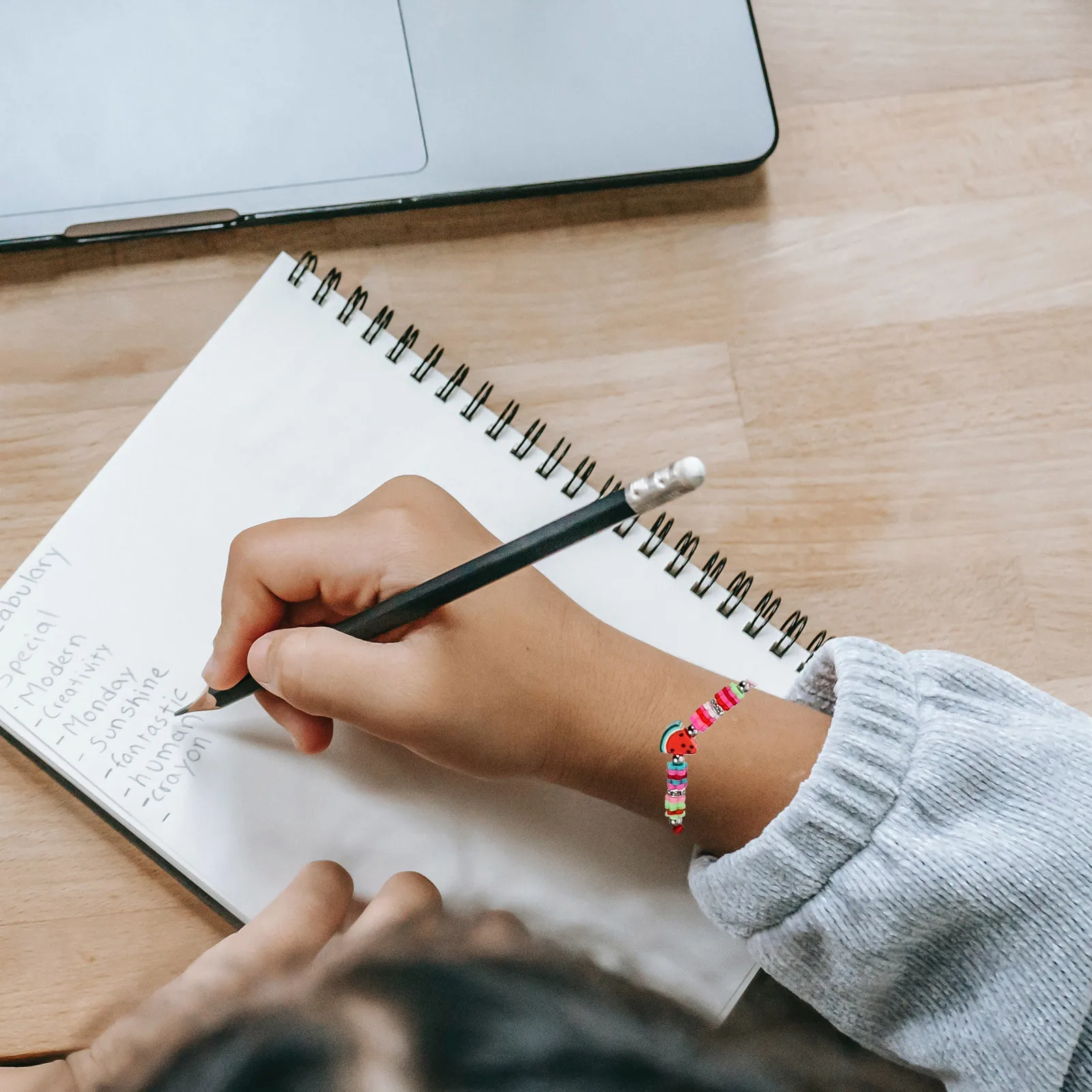 

12Pcs Colorful Clay Beaded Stackable Lightweight Summer Beach Wrist Jewelry for Women Girls