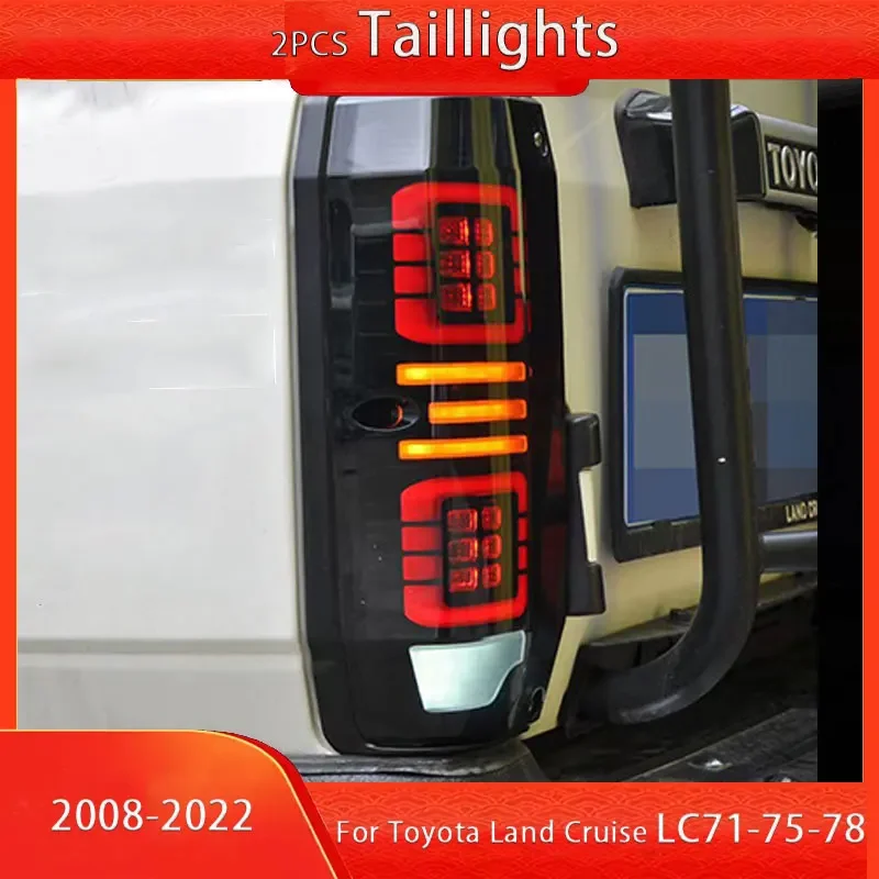 

1 пара светодиодных задних фонарей в сборе, модифицированный для Toyota Land Cruiser LC70 LC71 LC72 LC73 LC74 LC75 LC76 LC77 LC78 LC79