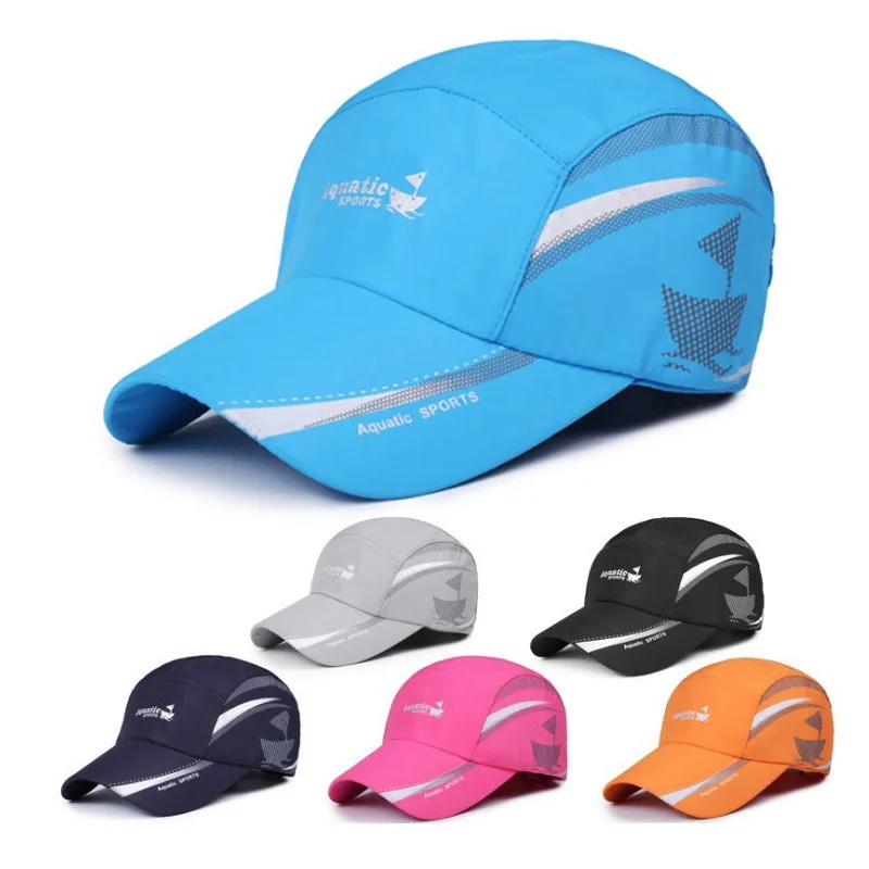 New Arrival Men Women Quick Dry Baseball Cap Ultra Thin Breathable Waterproof UV Protection Summer Outdoor Sports Sun Visor Hat