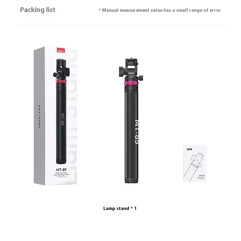 Ulanzi MT-89 2M Light Stand Quick Release Custom COB Fill Light Cold Shoe Mount 8-Section Extend Tripod for DSLR Action Camera
