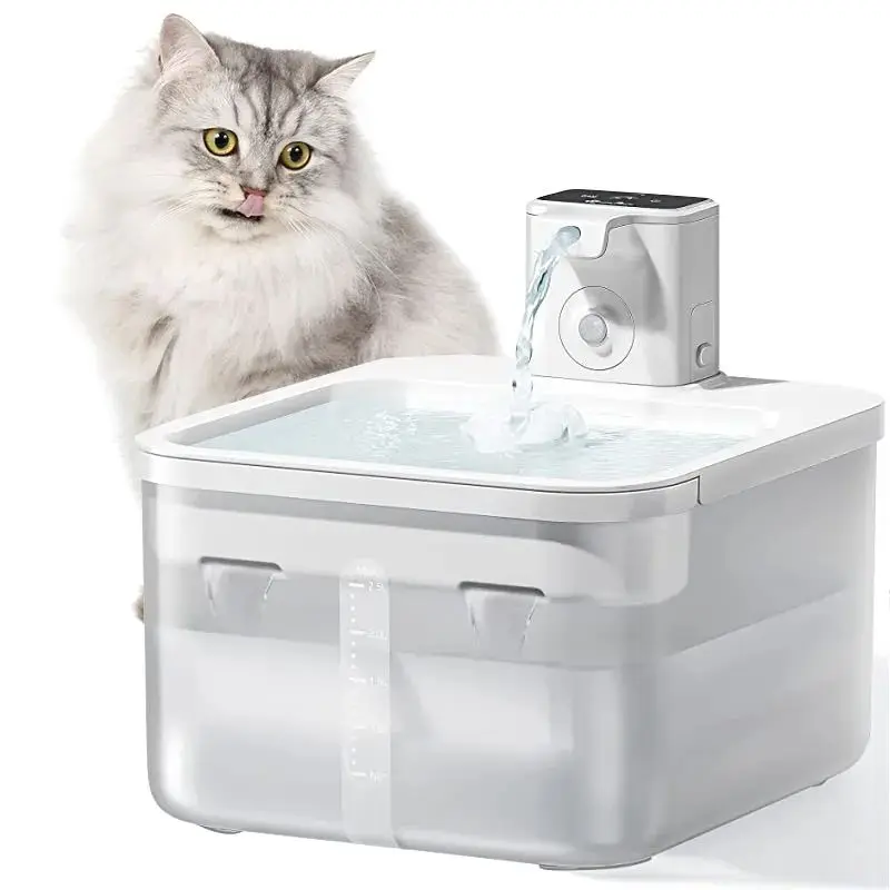 Factory Wholesale Pet Wireless Automatic Circulation Square Cat Water Dispenser With Sensor OEM