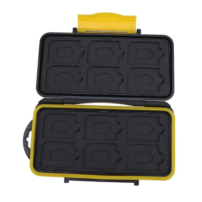 Multi-grid Waterproof Memory Card Case Micro SD Card Holder 12SD+12TF Protector Storage Box