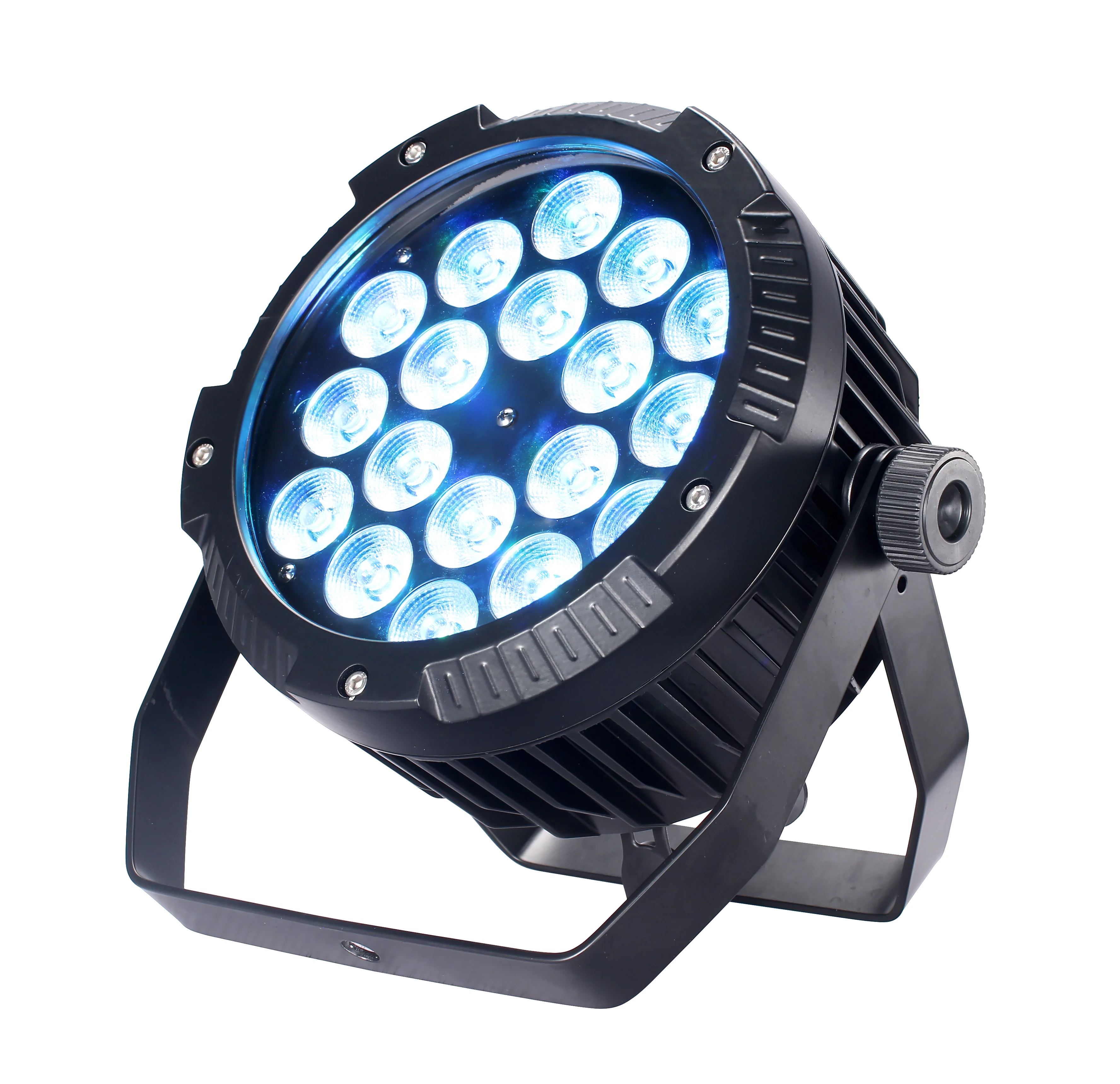 18x18W RGBWA+UV 6in1 IAluminum Alloy Par Light DMX512 Control DJ Garden Disco Wedding Outdoor IP65 Waterproof