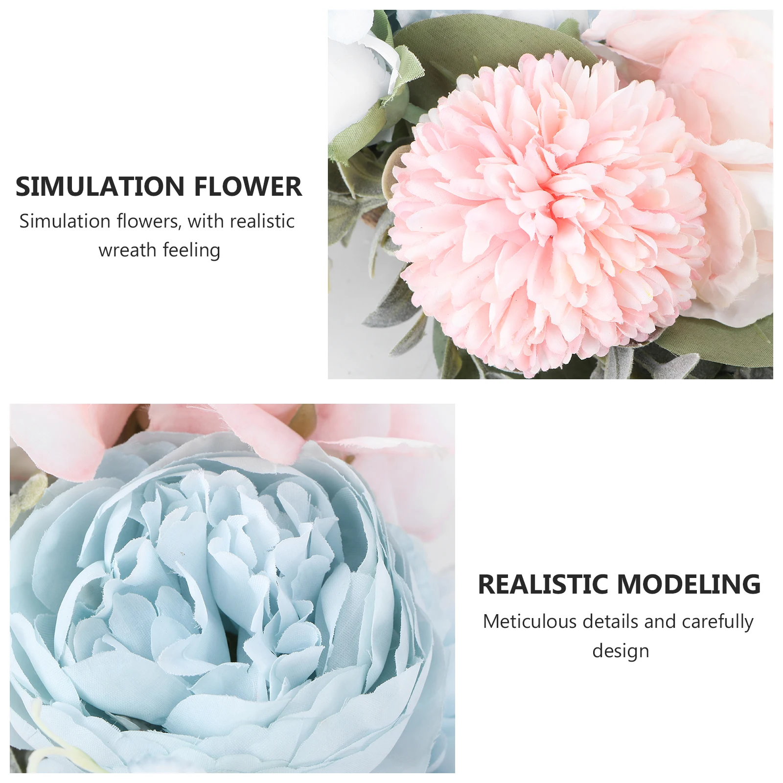 

1pc Nordic Style Artificial Lifelike Hanging Flower Adornment Wall Door Decor For Scene Layout Simulation Flower Hanging