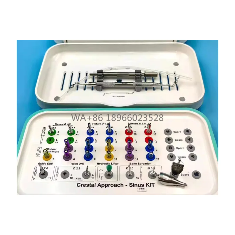 

Набор для синус-лифтинга Osstem (крестальный доступ) для стоматологической хирургии: широко используемые стоматологические хирургические инструменты для клинической практики