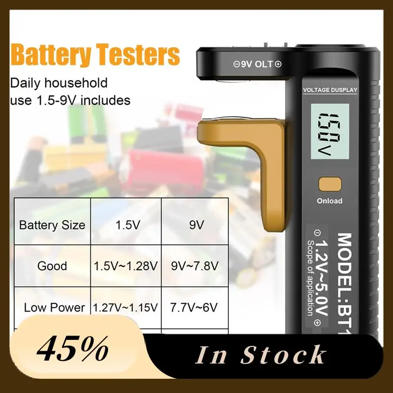 

2025 Trenddigital Battery Tester LCD Display AA/AAA/C/D/N/9V/1.5V Button Cell Battery Capacity Check Detector