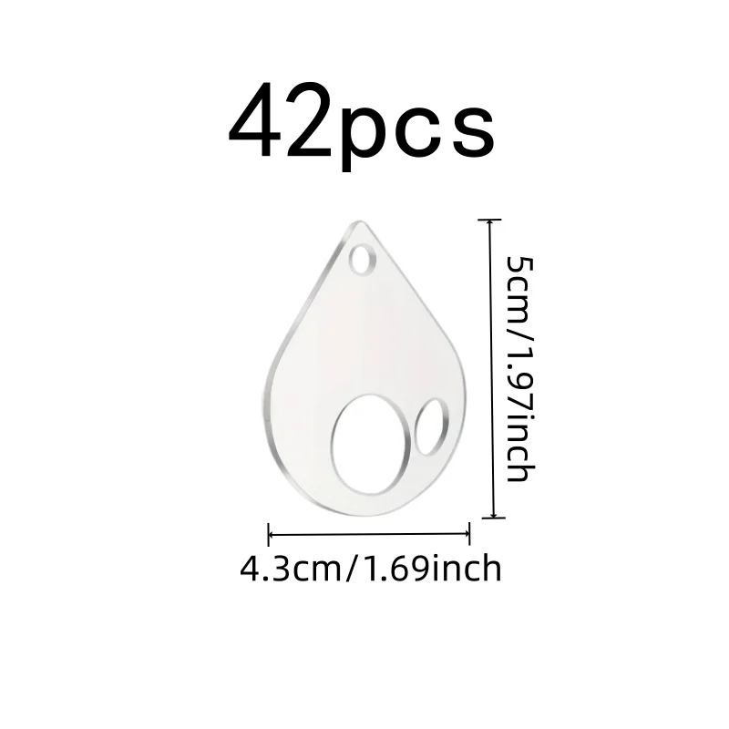 Easy Thread Winding Floss Winding Cards, 42 pcs, Floss Classification, Multipurpose, Versatile, Practical
