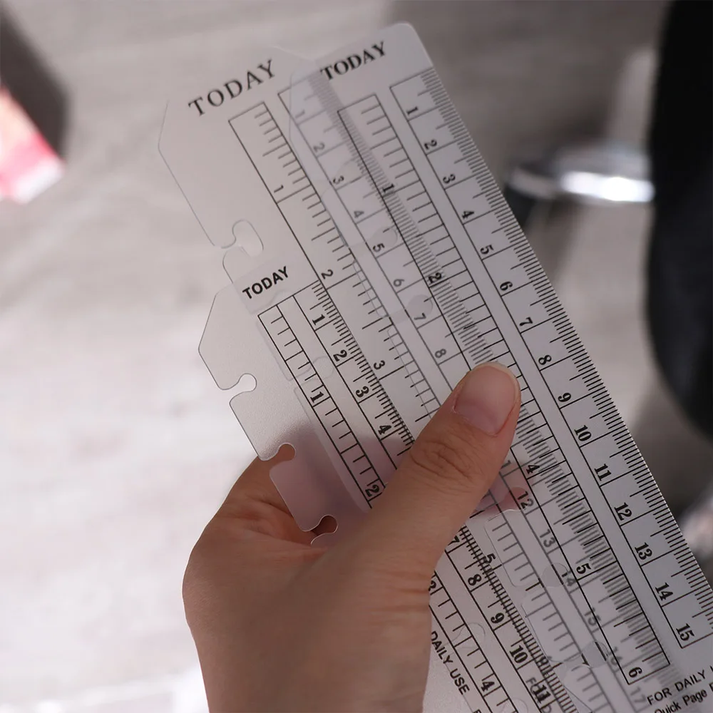 Stationery Index Ruler Separator A5 A6 A7 Bookmark Straight Ruler Loose Leaf Notebook Bookmark Ruler Drafting Drawing Ruler