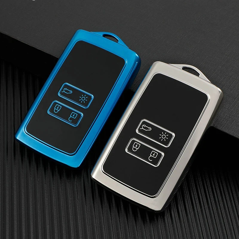 TPU Car Remote Key Case Cover Fob For Renault Koleos Kadjar Clio Captur Megane Talisman Espace Zoe Scenic 4 Arkana Dacia Sandero