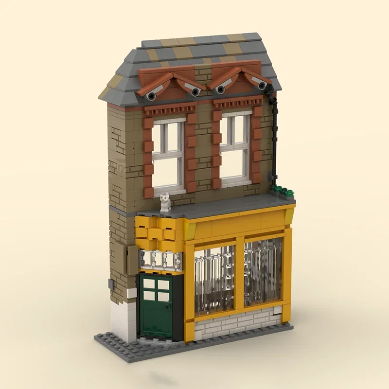 Street View Moc Building Blocks Rhinoceros Tree Center Model Technology Brick DIY Assembly Construction Holiday Toys Set Gifts