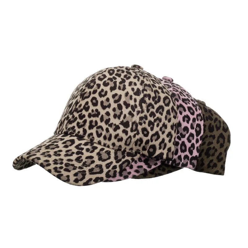 Autumn leopard print baseball cap sun hat