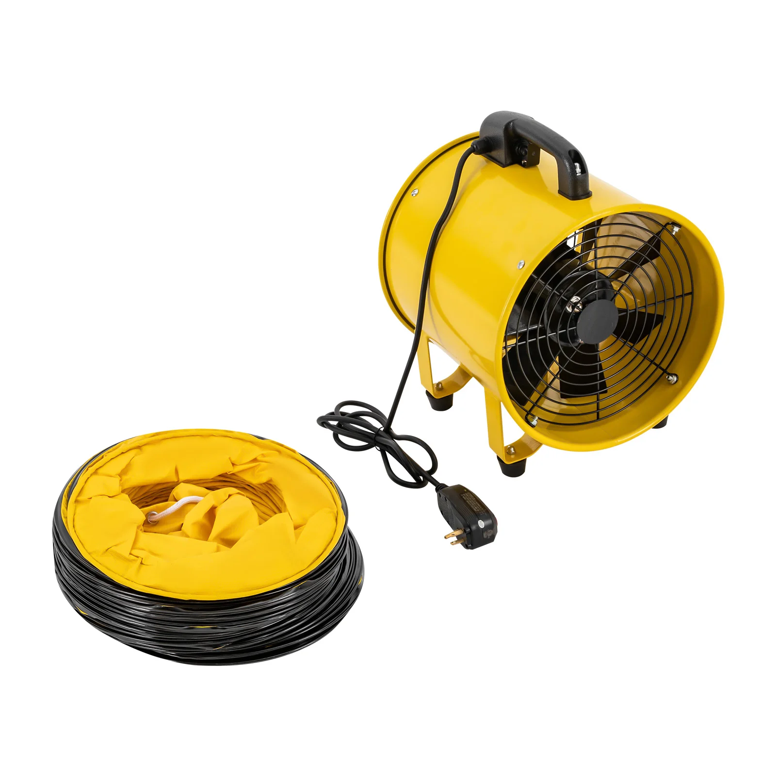 12 Inches, 520W 1471 & 2295 CFM High Velocity Ventilator w/ 16 ft/5 m Duct Hose, Portable Ventilation Fan