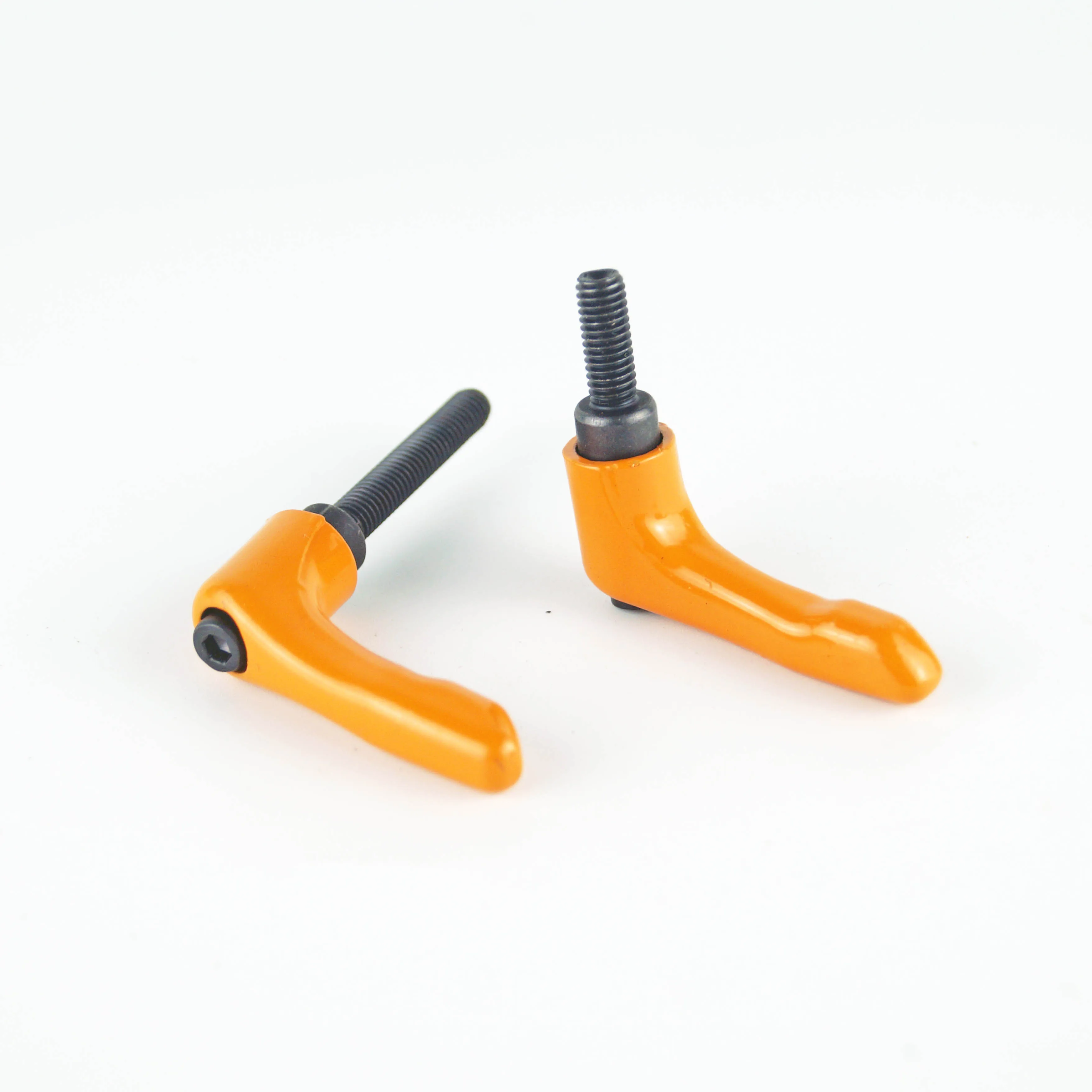 M5 M6 Solid Adjustable handle clamping lever arms tension levers orange color