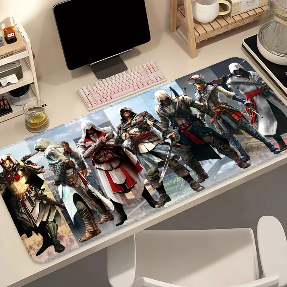 لعبة قاتل S العقيدة ماوس الوسادة الكرتون Lockedge لوحة ألعاب كبيرة ألعاب الكمبيوتر لوحة المفاتيح حصيرة عدم الانزلاق ماوس الكمبيوتر الحصير مكتب كبير #1