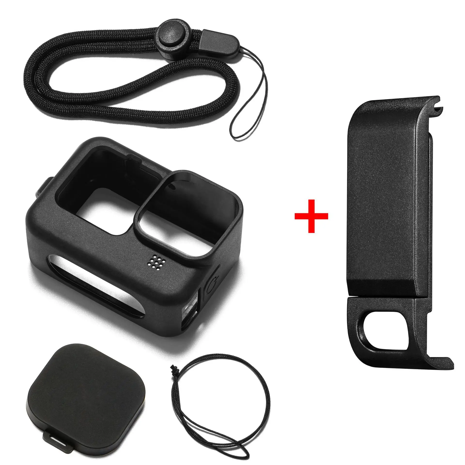 Flip Battery Side Cover for GoPro Hero 12 11 10 9 Removable Battery Door Lid Charging Case Port for GoPro 11 10 Accessories