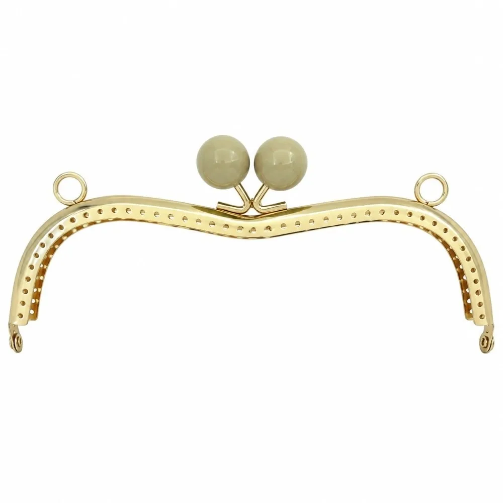 New Metal Purse Frame Gold Square Arc Kiss Clasp Smooth Frame Bag Clasp Bag Making