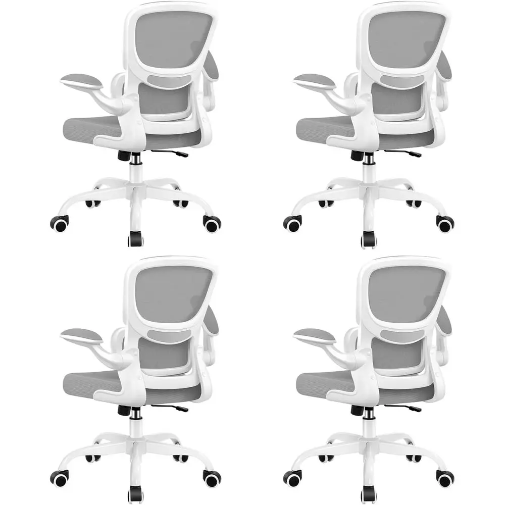 

Ergonomic Breathable Mesh Desk Chair with Lumbar Support, Adjustable Armrests for Home and Office Use