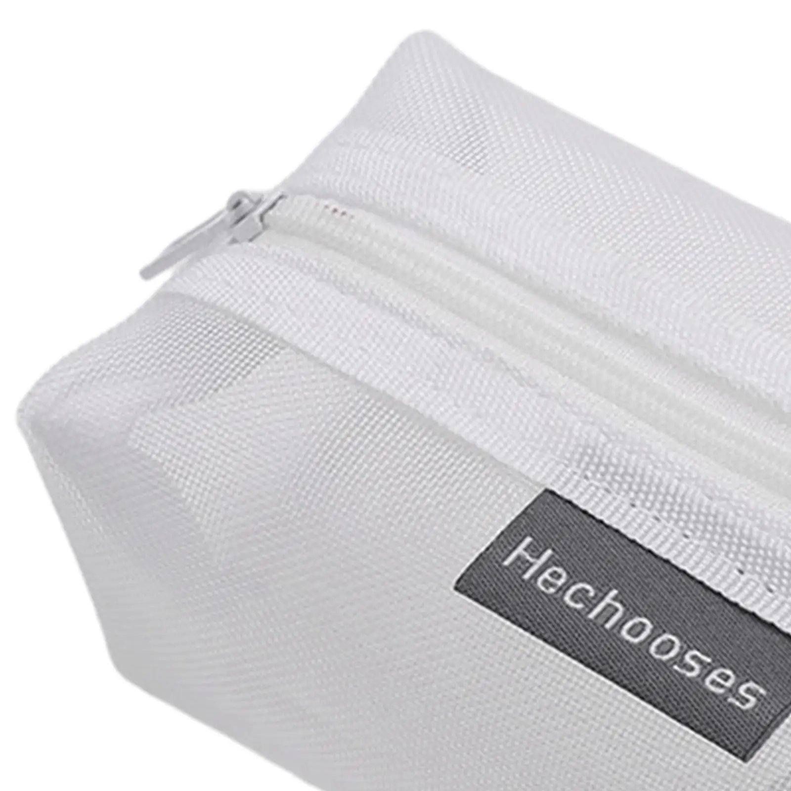 إكسسوارات السفر، حقيبة شبكية بسحاب، حقيبة مستحضرات التجميل، حقيبة مكياج من النايلون، منظم تجميل خفيف الوزن لتخزين المحفظة