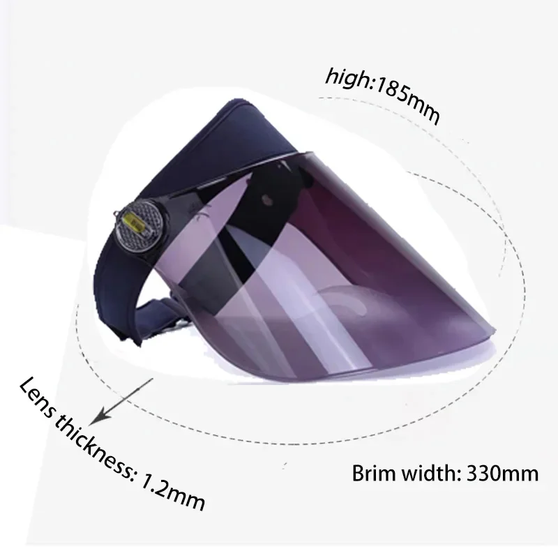 Sun Visor Sunblock Caps Long Lens Cap Unisex Adjustable for Outdoor Sports Hiking Cycling Sun Cap Beach Full Face Coverage